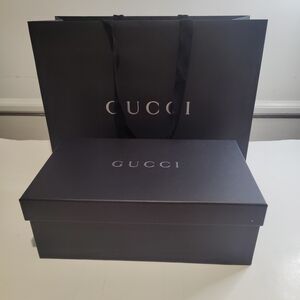 Gucci Empty Shoe Box with Shopping Bag